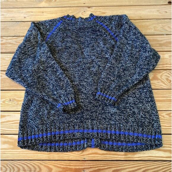 Vintage Boundary Waters Button Front Cardigan Sweater Size Large Women’s Black - Picture 2 of 8